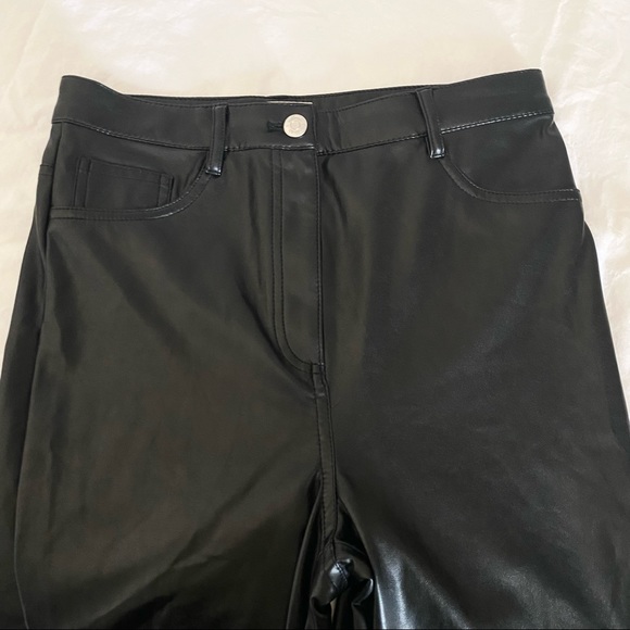 Aritzia Wilfred Free Charm Pant High Waisted Faux Leather Pants - Picture 2 of 10